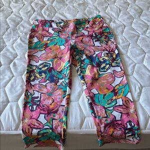 Vibrant Floral Capris